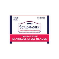 Scalpmaster Double Edge Stainless Steel Blades - 100 ct.